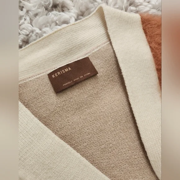Kerisma Colorblock Cardigan Sweater S - Picture 2 of 5